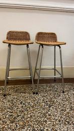 Vintage Barkruk, Ophalen, Gebruikt, Met voetsteun, 60 tot 90 cm