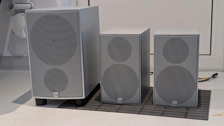 Canton Luidsprekerset - Subwoofer & Speakers, Audio, Tv en Foto, Luidsprekers, Gebruikt, Complete surroundset, 120 watt of meer