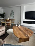 Eettafel met 4 stoelen en salontafel japandi style echt hout, Huis en Inrichting, Tafels | Salontafels, Ophalen, 100 tot 150 cm