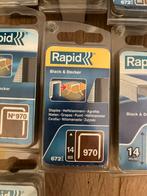 Rapid nietjes tacker. 3 maten., Doe-het-zelf en Verbouw, Ophalen of Verzenden, Nieuw, Minder dan 50 mm, Overige typen