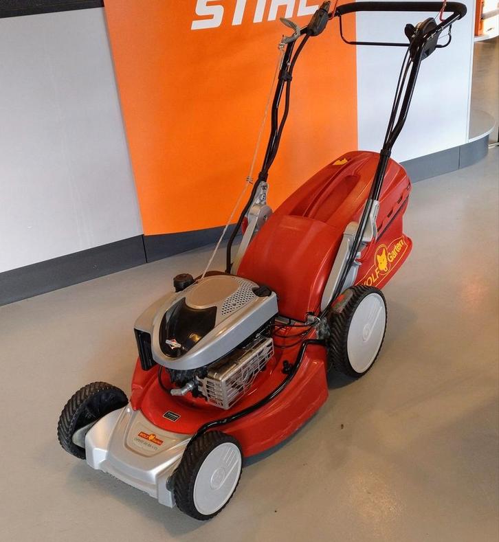 Wolf - Garten Expert gazonmaaier, Tuin en Terras, Grasmaaiers, Gebruikt, Benzine-grasmaaier, 40 t/m 49 cm, Cirkelmaaier, Elektrische starter