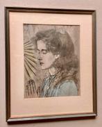 Ingekleurde Lithografie van Jan Toorop: Ave Maria 1906., Ophalen of Verzenden