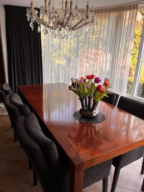 Kersenhouten eettafel en salontafel Jan des Bouvrie, Huis en Inrichting, Tafels | Eettafels, Zo goed als nieuw, 50 tot 100 cm