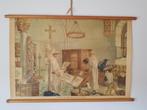 Schoolplaat Het Middeleeuws Klooster, Geschiedenis, Ophalen of Verzenden