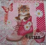 Servetten decoupage/bullet journal * kat L1725, Verzenden, Nieuw, Materiaal