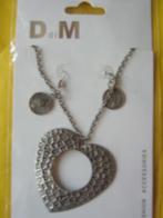 Leuke ketting met oorbellen., Overige materialen, Hangers, Overige kleuren, Nieuw