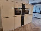 Luxe keuken 6.15m lang,kastenwand 2.87 br,gespoten hoogglans, Ophalen, Gebruikt, Wit, Hoogglans of Gelakt