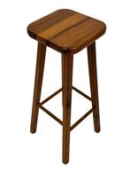 Vintage barkruk plantenkruk grenenhout pinewood jaren 60, Huis en Inrichting, Gebruikt, Met voetsteun, Vintage, Vintage