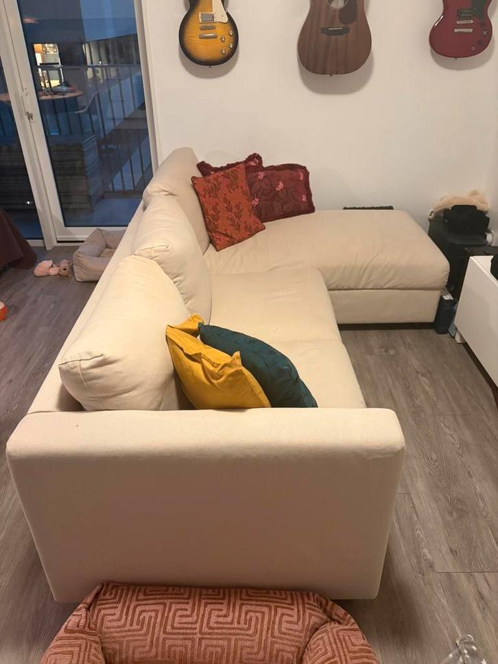 IKEA Vimile hoekbank 3-zits hallarp beige, Huis en Inrichting, Banken | Bankstellen, Gebruikt, Vierpersoons of meer, Ophalen of Verzenden