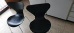 Stoelen van Fritz Hansen., Huis en Inrichting, Stoelen, Ophalen, Gebruikt, Twee, Zwart
