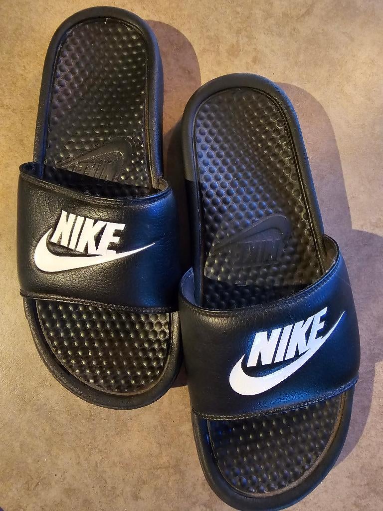 NIKE, Benassi JDI Slipper , Maat 41, Slippers, Zwart, Nike, Ophalen of Verzenden