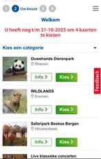4 kaartjes uitstapje naar keuze postcode loterij, Drie personen of meer, Ticket of Toegangskaart
