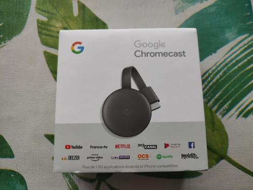 Google Chromecast streamer V3 in goede staat met doos, Audio, Tv en Foto, Mediaspelers, Gebruikt, Zonder harde schijf, HDMI, USB 2.0