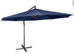 Navy blue zweefparasol nieuw in doos, Nieuw, Zweefparasol, Kantelbaar, 2 tot 3 meter