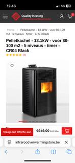 Pellet kachel, Ophalen, Overige brandstoffen, Vrijstaand, Nieuw