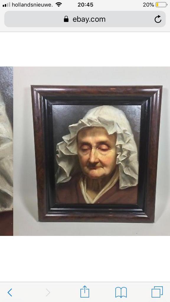 Rouwende Vrouw, 19e Eeuw, Eigentum Heinz Lange, Antiek en Kunst, Kunst | Schilderijen | Klassiek, Ophalen of Verzenden