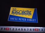 sticker club escolette you'll never forget, Ophalen, Zo goed als nieuw, Bedrijf of Vereniging