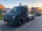 Volkswagen Crafter 2013 Zwart Oprijwagen/ Autotransport, Auto's, Bestelauto's, 13 km/l, Euro 5, Stof, Volkswagen