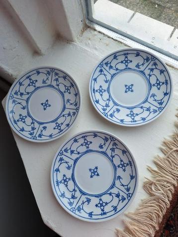 Vintage Jäger Eisenberg Bordjes schoteltjes blauw saks beschikbaar voor biedingen