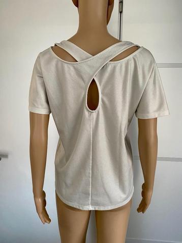 H397 SVTY Antwerp maat XS/S=34/36 top blouse shirt wit beschikbaar voor biedingen