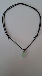 Groene Steen Ketting, Ophalen of Verzenden, Zo goed als nieuw, Steen of Mineraal, Verstelbaar