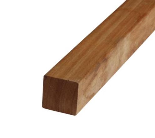 Hardhout, Paal, Balk, Tuin en Terras, Palen, Balken en Planken, Nieuw, Balken, 250 cm of meer, Hardhout, Ophalen