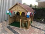 Speelhuisje buiten | Ruim speelhuis en terras type Panda, Safari speelhuisjes, Mail@wellestuinhout.nl, Nieuw, Ophalen of Verzenden