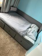Ikea Hemnes bedbank grijs (uitschuifbare slaapbank), Huis en Inrichting, Slaapkamer | Slaapbanken, Ophalen, Tweepersoons, Zo goed als nieuw