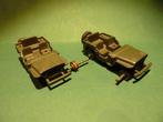 DINKY TOYS:  JEEP MILITAIR  2 X                OPKNAPPERTJES, Ophalen of Verzenden, Gebruikt, Auto, Dinky Toys