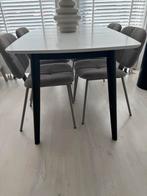 Witte eettafel 150x80, Huis en Inrichting, Tafels | Eettafels, Ophalen, Gebruikt, 200 cm of meer, 50 tot 100 cm