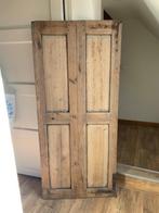 Brocante twee-luik  van oud vergrijsd hout, Ophalen