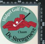 Sticker: Midget Golf Club De Steengroeve - Chaam, Ophalen of Verzenden, Zo goed als nieuw, Sport