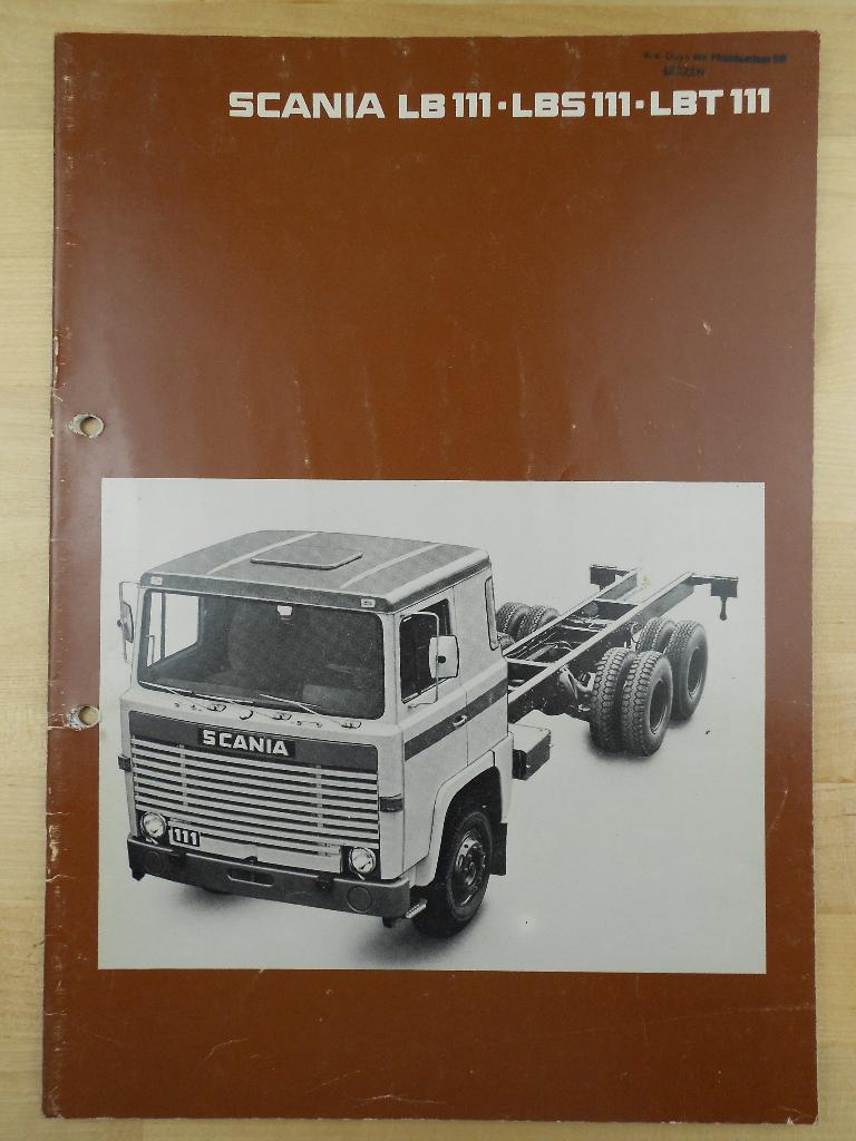 Scania LB111 LBS111 LBT111 Brochure 1976 – LB LBS LBT 111, Ophalen of Verzenden, Zo goed als nieuw, Overige merken, Scania