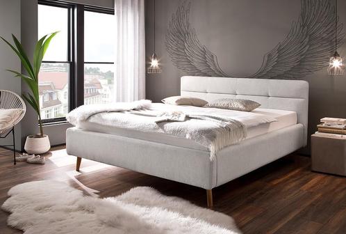 Tweepersoons modern bed Claudia met 2 lattenbodems, Huis en Inrichting, Slaapkamer | Bedden, Nieuw, Tweepersoons, 200 cm, Stof
