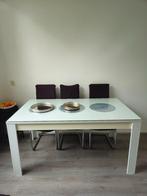 Eettafel met glas, Ophalen