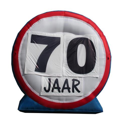 Opblaas Verkeersbord Huren alle leeftijden Hattem - Zwolle, Hobby en Vrije tijd, Feestartikelen | Verhuur, Zo goed als nieuw, Verjaardag
