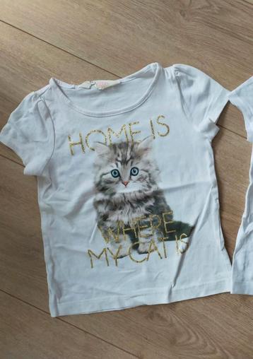 Izgs! Lief poezen T-shirt van H&M. Mt 98/104

 beschikbaar voor biedingen