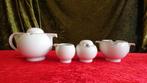 Art Deco stijl koffie set, wit porselein, Huis en Inrichting, Ophalen, Overige typen, Zo goed als nieuw, Effen