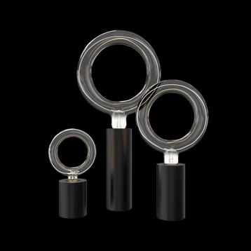 calex Lampen set deluxe Rada titanium glas beschikbaar voor biedingen