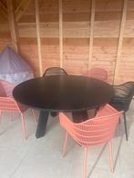 Houten Ronde Eettafel, Huis en Inrichting, Tafels | Bijzettafels, Ophalen, Gebruikt, Rond, 75 cm of meer