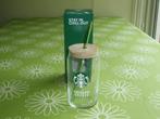Nieuw in doos: Starbucks Chilled coffee glas + glazen rietje, Ophalen of Verzenden, Nieuw