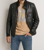 Oakwood leren jas bomberstijl maat 46/48, Kleding | Heren, Jassen | Winter, Oakwood, Zwart, Ophalen of Verzenden, Gedragen