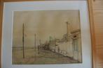 charles kemper aquarel/tekening hoek van holland, Verzenden