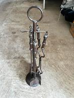 Haardstel met gereedschap, Ophalen of Verzenden, Gebruikt, Vrijstaande haard, Houthaard