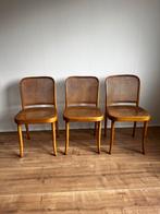 3 prachtige vintage webbing thonet stoelen, Drie, Bruin, Zo goed als nieuw, Ophalen