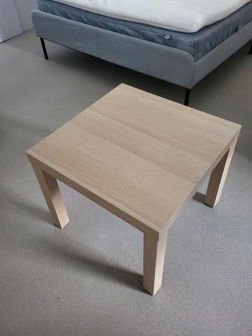 Ikea Lack tafeltje - wit galazuurd eikeneffect (55x55cm) beschikbaar voor biedingen