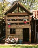 Mooi degelijk groot  houten speelhuis, Kinderen en Baby's, Speelgoed | Buiten | Speelhuisjes, Ophalen, Gebruikt, Hout