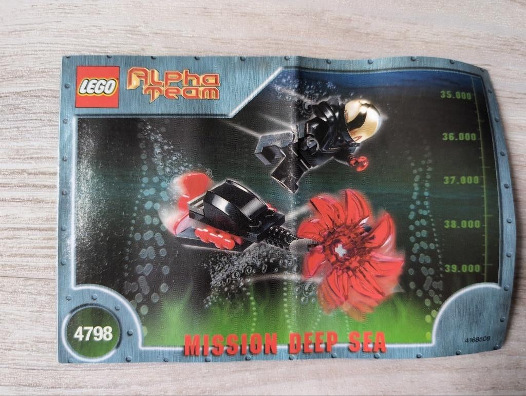 4798 LEGO Alpha Team Mission Deep Sea Evil Ogel Attack, Ophalen of Verzenden, Zo goed als nieuw, Complete set, Lego