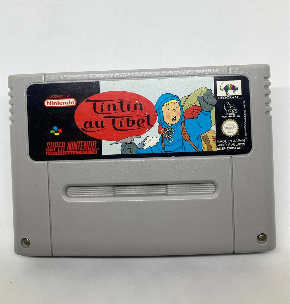 Kuifje in Tibet - Super Nintendo snes tintin, Spelcomputers en Games, Games | Nintendo Super NES, Avontuur en Actie, Gebruikt