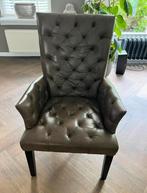 KUKA Gecapituleerde Eetkamerstoelen - Taupe, Gebruikt, Minder dan 75 cm, Leer, Ophalen of Verzenden